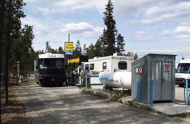 Full fuel facilities are avilable at Pioneer RV Park & Campground - Whitehorse, Yukon